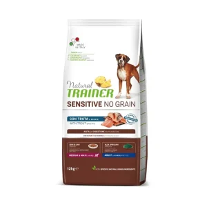 Natural Trainer Sensitive Dog No Grain Medium / Maxi pstruh 12 kg Pouze Dnes