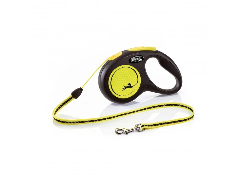 Poslední Šance Flexi New Neon S lanko 5m/ 12 kg žluté