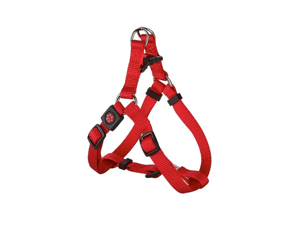 Postroj Gimborn Nylon X 2,5 x 65 - 99 cm červený Vrácení Zdarma