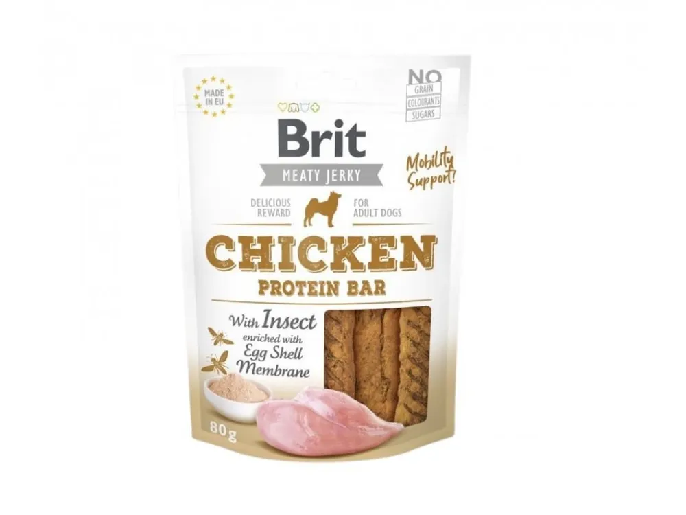 Hit Sezóny Brit Jerky Chicken with Insect Protein Bar 80 g