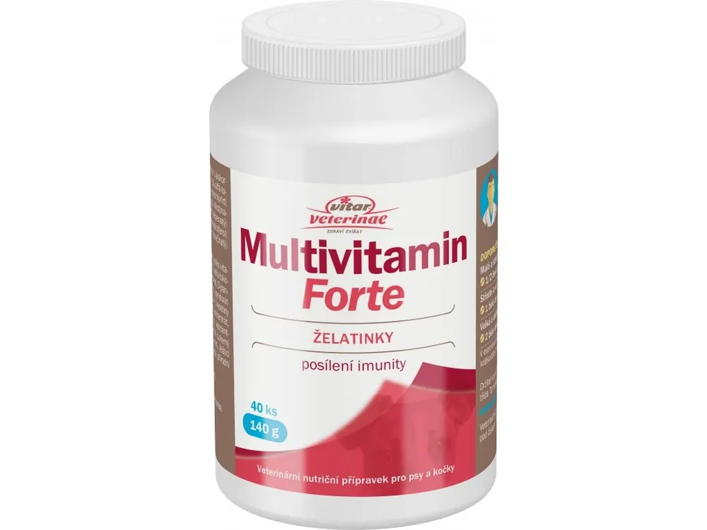 Cenově Výhodný VITAR Veterinae Multivitamin Forte želé 40 ks