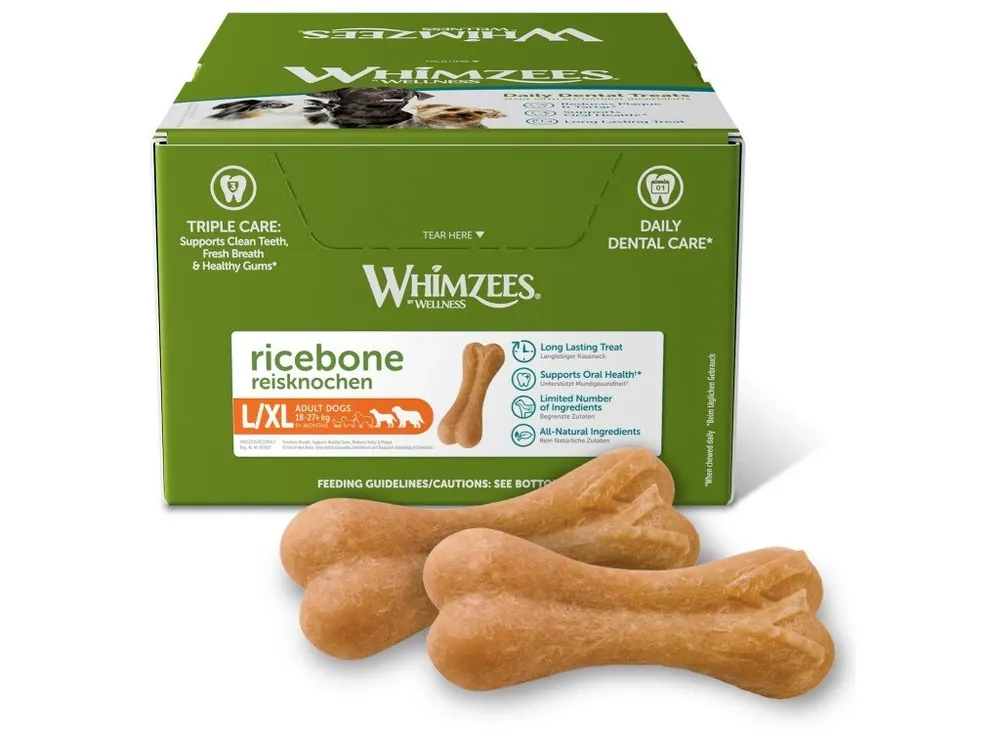 Cenově Výhodný WHIMZEES Rýžová kost dentální pamlsek pro psy L/XL (18-27+kg)