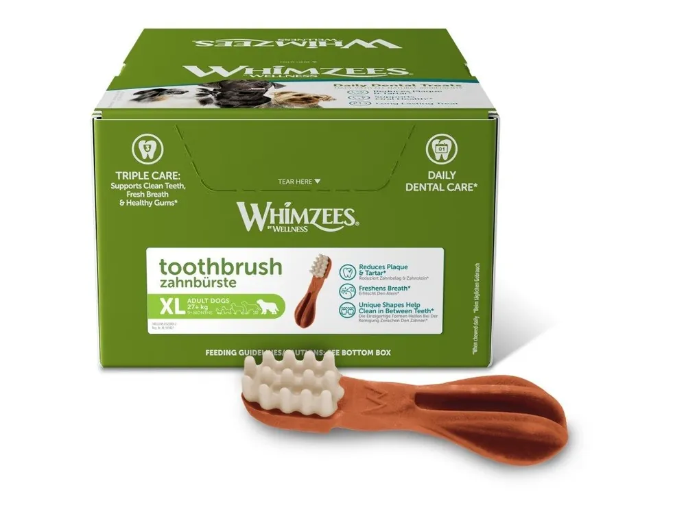 WHIMZEES Zubní kartáček dentální pamlsek pro psy XL (27+kg) 18ks Jen Po Omezenou Doba