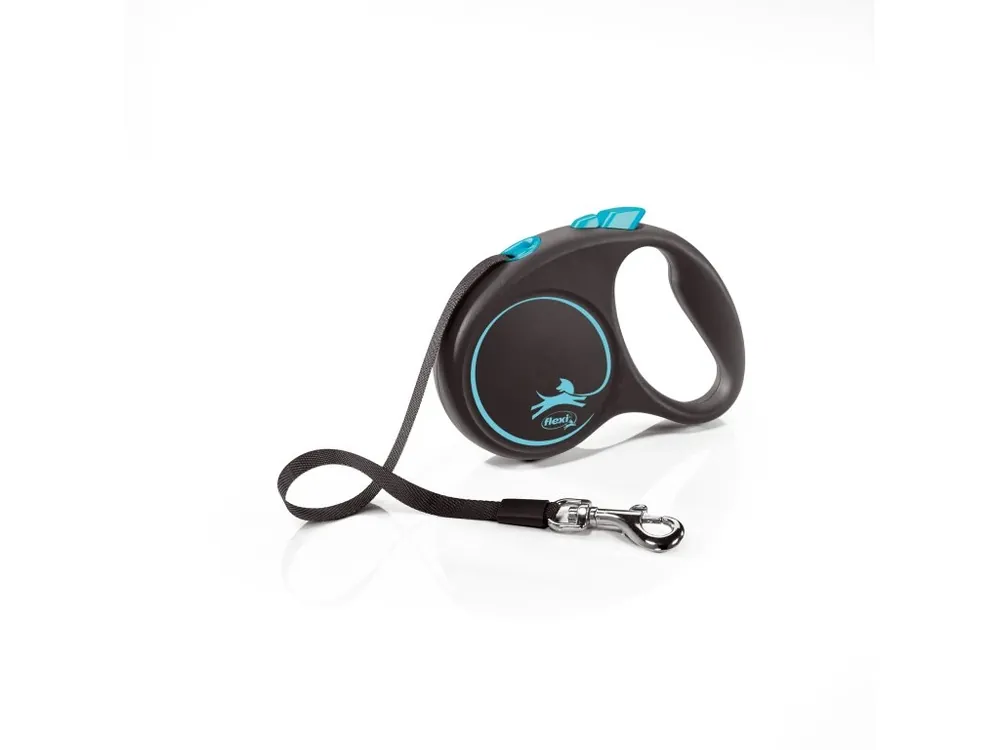 Originální Flexi Black Design S pásek 5m/15 kg světle modré
