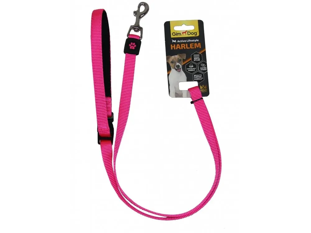 Vodítko Gimborn Nylon Neoprene 2,0x120cm růžové Časově Omezené