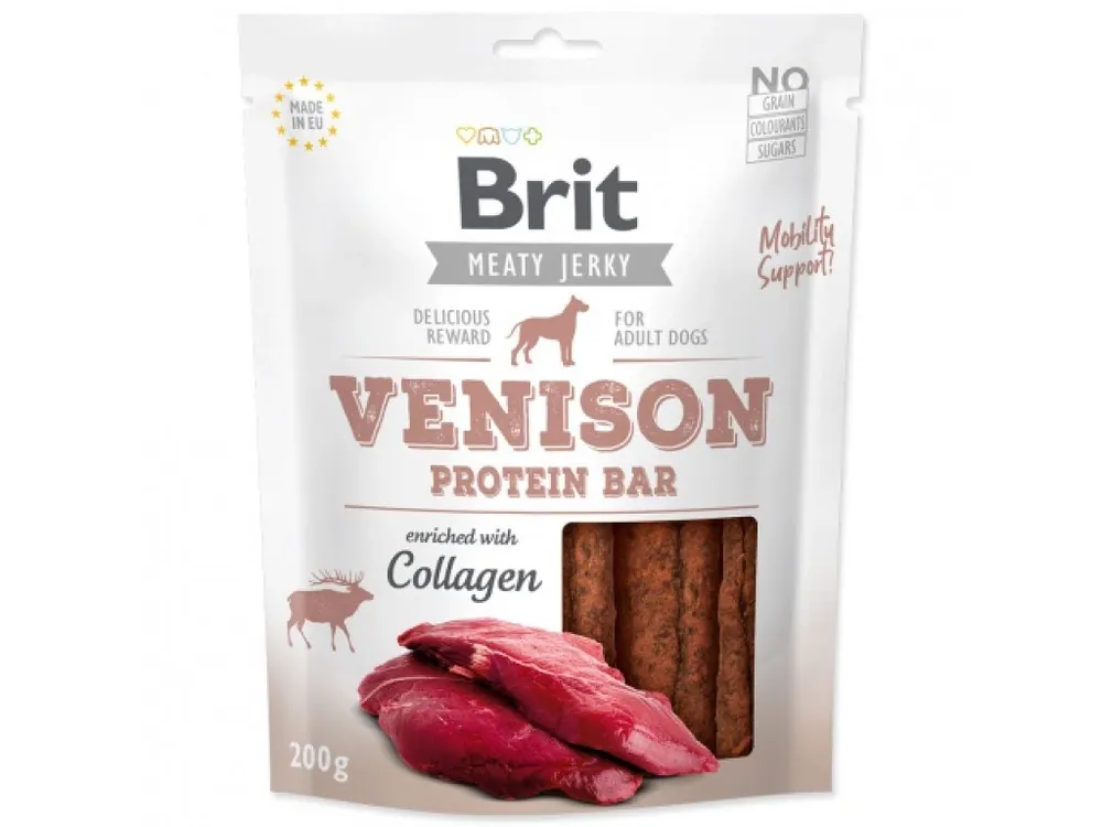 Přímo Od Výrobce Brit Jerky Venison Protein Bar 200 g