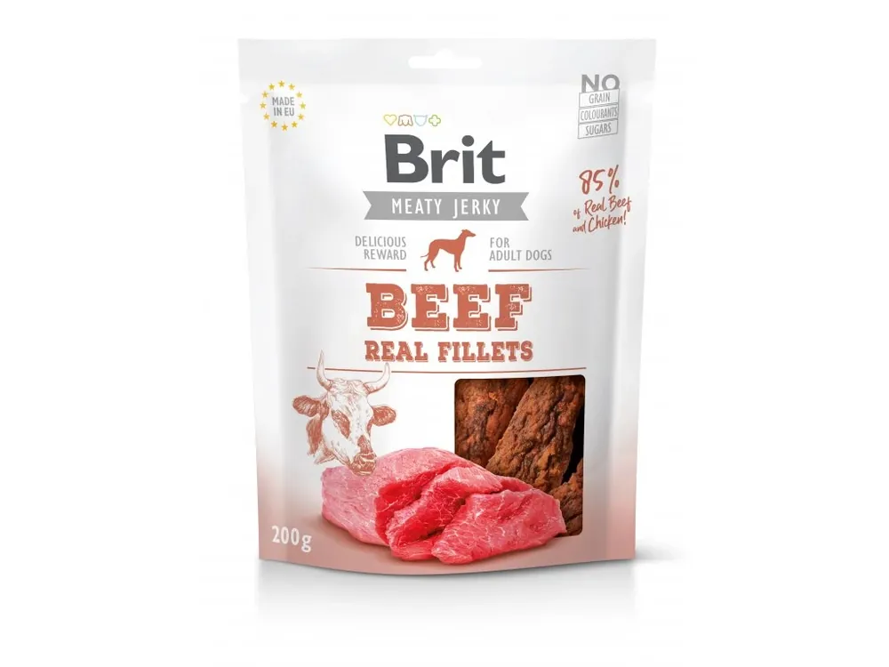 Brit Jerky Beef Fillets 200 g Omezená Nabídka