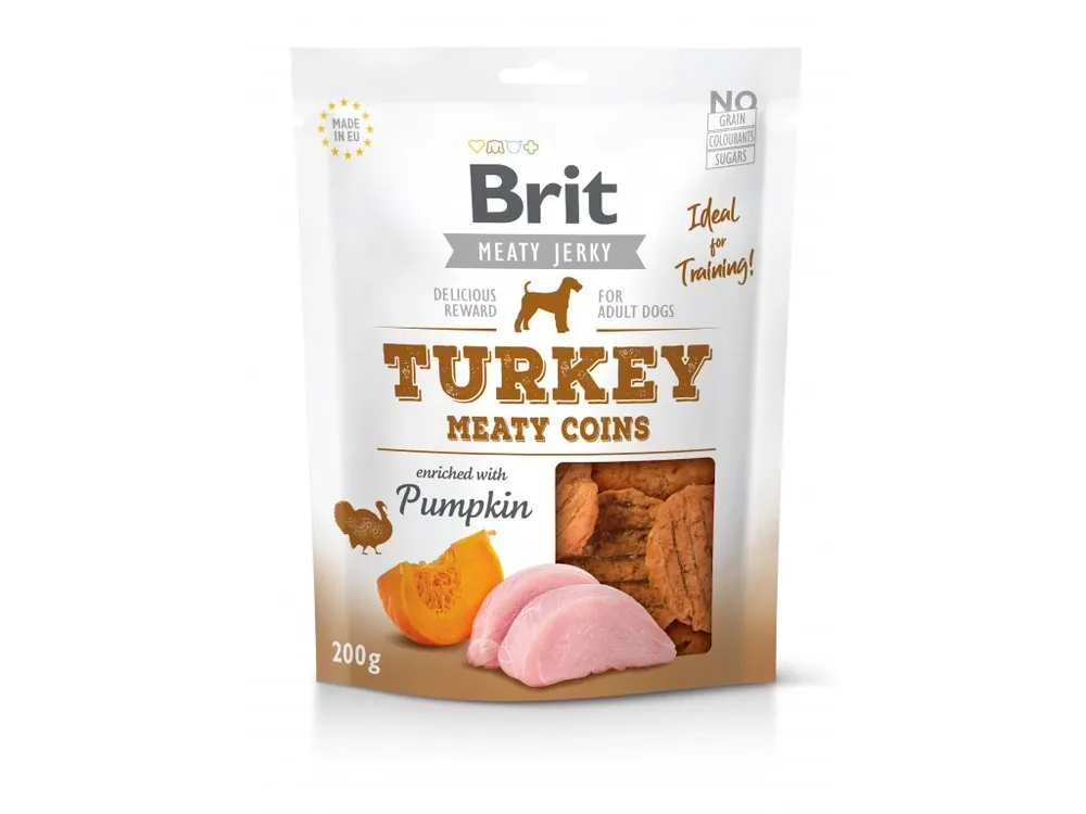 Brit Jerky Turkey Meaty Coins 200 g Sezónní Sleva