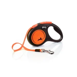 Akce Flexi New Neon S pásek 5m/15 kg oranžové