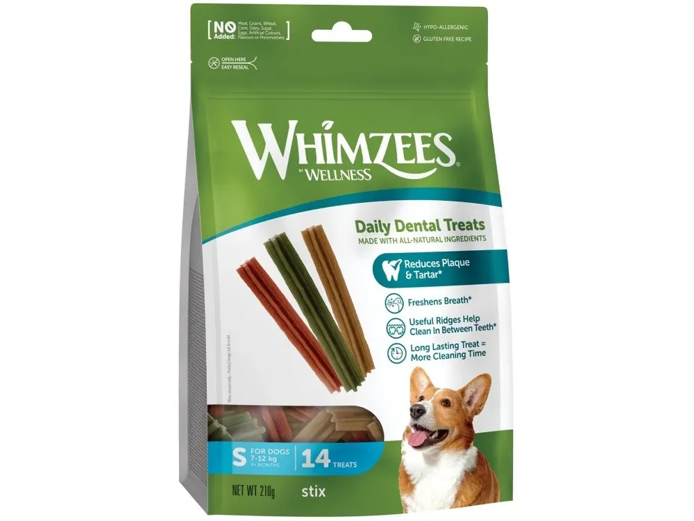 Ověřený WHIMZEES Stix dentální pamlsek pro psy S (7-12kg) 14ks