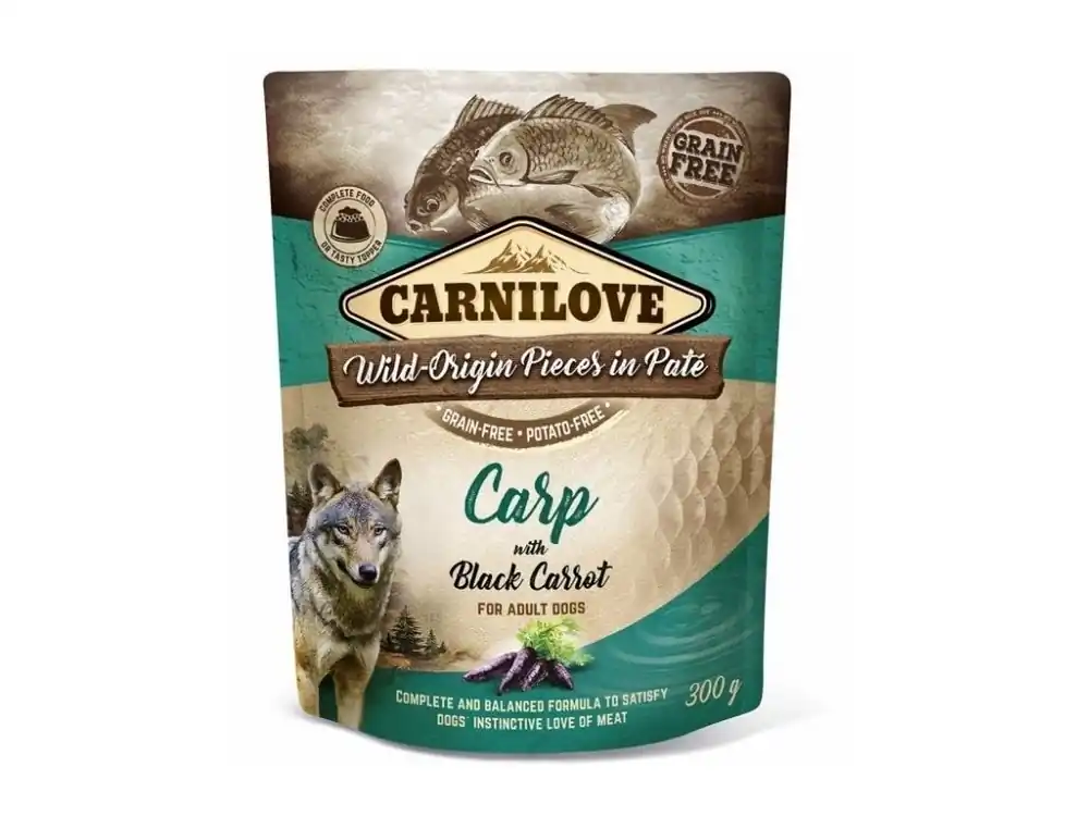 Expresní Doručení Kap.Carnilove Dog Paté Carp with Black Carrot 300 g