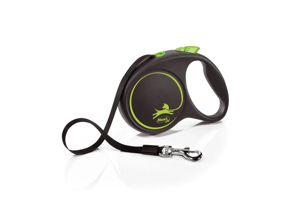 Flexi Black Design L pásek 5m/50 kg zelené Pouze Dnes