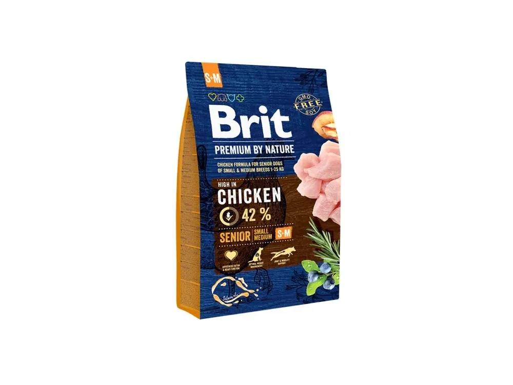 Brit Premium by Nature Senior S + M 3 kg Zlevněný