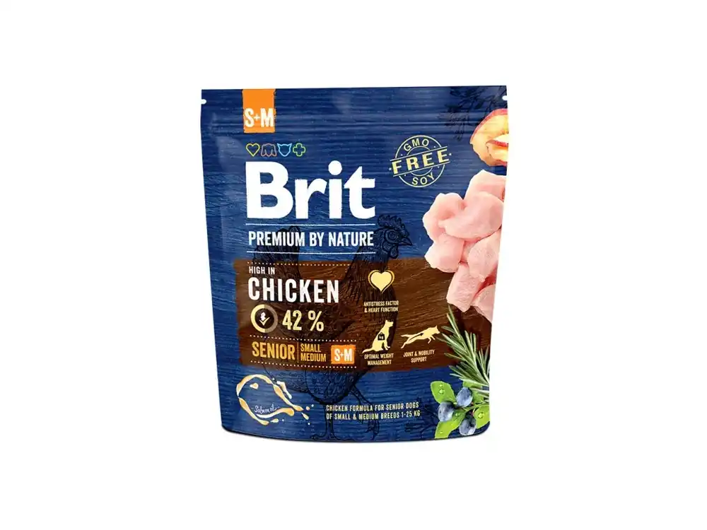 Dokud Zásoby Vydrží Brit Premium by Nature Senior S + M 1 kg