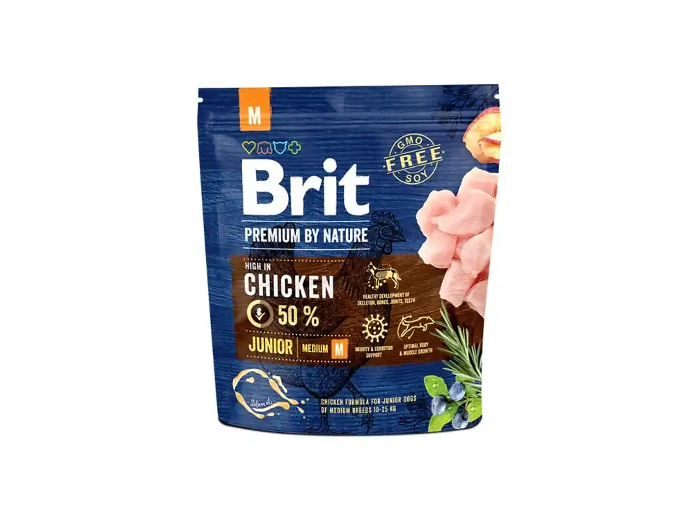 Brit Premium by Nature Junior M 1 kg Rychlé Dodání