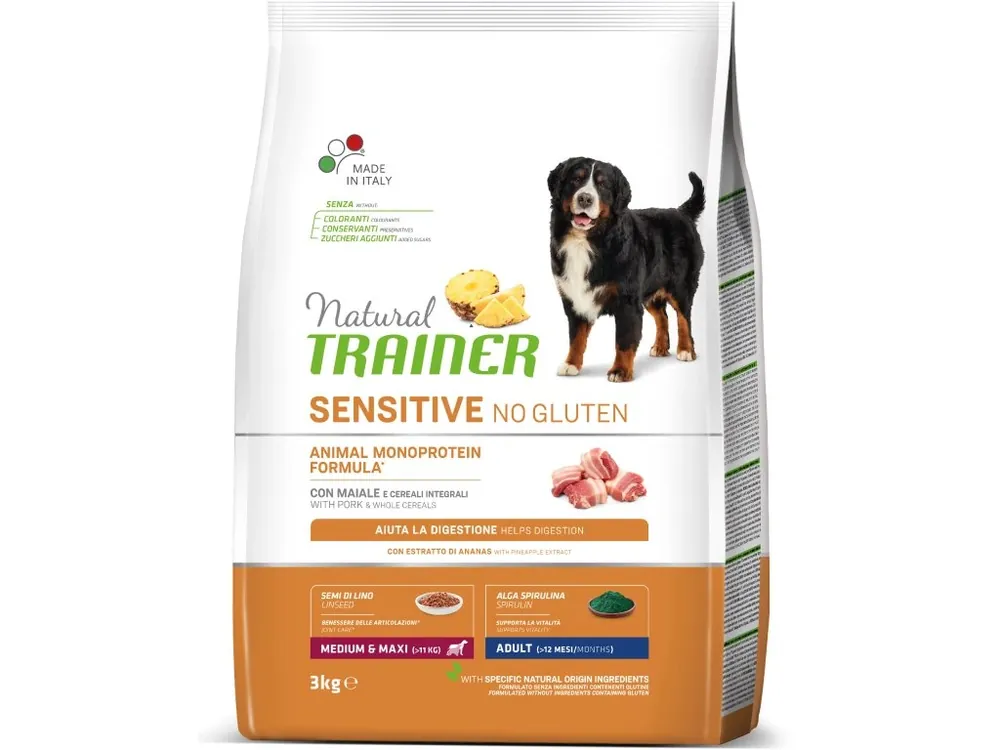 Horká Nabídka Natural Trainer Sensitive No Gluten Adult M / M vepřové 3 kg