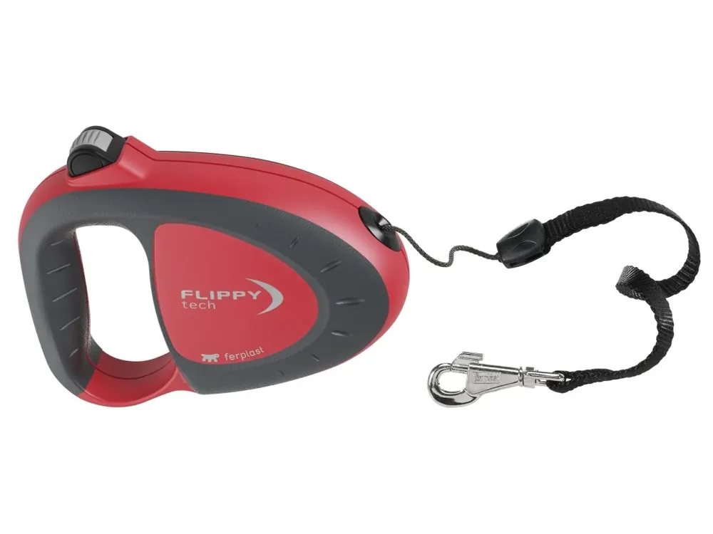 Ferplast samonavíjecí vodítko FLIPPY TECH M červené Vrácení Zdarma
