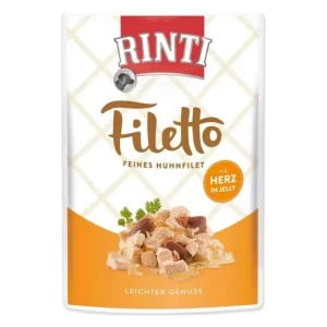 Dokud Zásoby Vydrží Kapsička Rinti Filetto kuře a srdce v želé 100 g