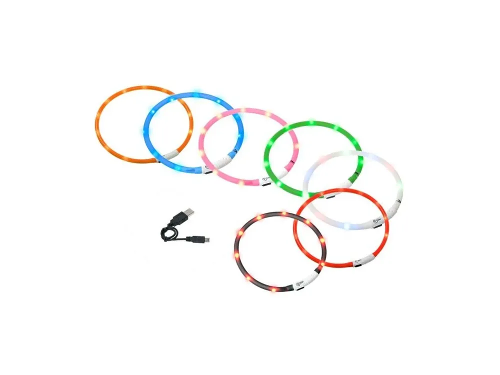 Objednat Nyní Karlie svítící LED obojek pro psy 70 cm červený