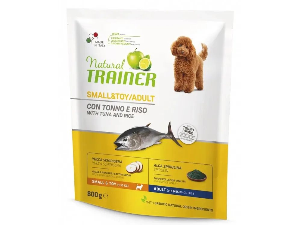 Novinka Natural Trainer Small & Toy Adult ryba a rýže 800 g