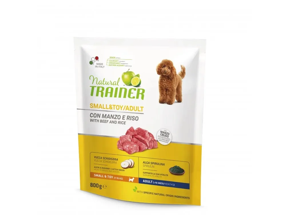Super Cena Natural Trainer Small & Toy Adult hovězí a rýže 800 g