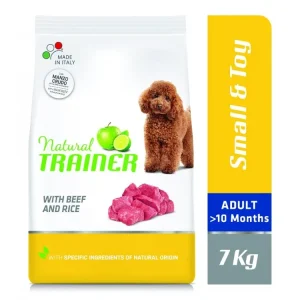 Natural Trainer Small & Toy Adult hovězí a rýže 7 kg Nejlepší Volba