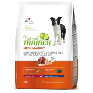 Koupit Online Natural Trainer Medium Adult prosciutto a rýže 3 kg