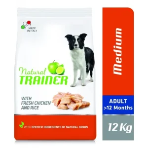 Natural Trainer Medium Adult čerstvé kuře 12 kg Horká Nabídka