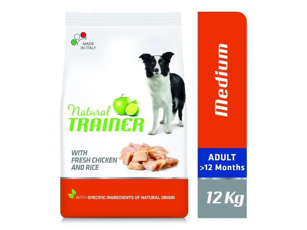 Natural Trainer Medium Adult čerstvé kuře 12 kg Horká Nabídka