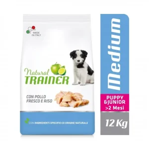 Natural Trainer Medium Puppy & Junior čerstvé kuře 12 kg Značkový