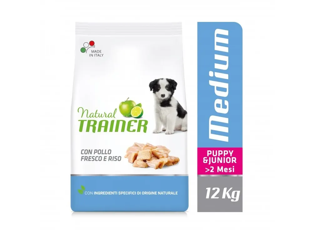 Natural Trainer Medium Puppy & Junior čerstvé kuře 12 kg Značkový