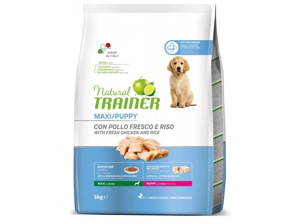 Natural Trainer Maxi Puppy čerstvé kuře 3 kg Výprodej