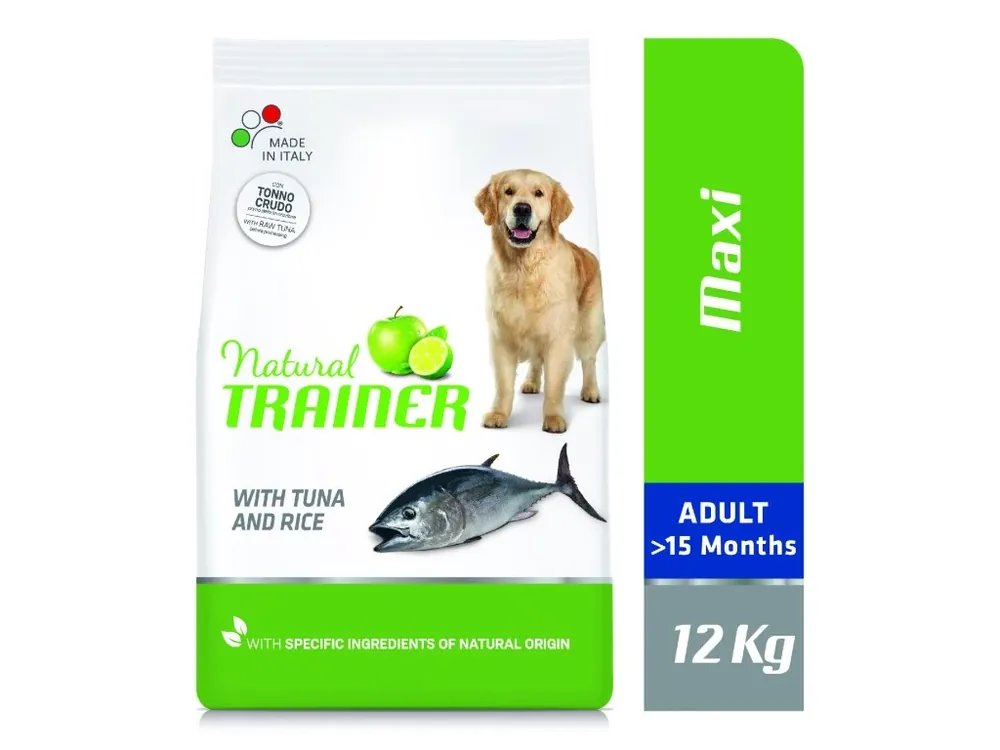 Natural Trainer Maxi Adult ryba a rýže 12 kg Originální
