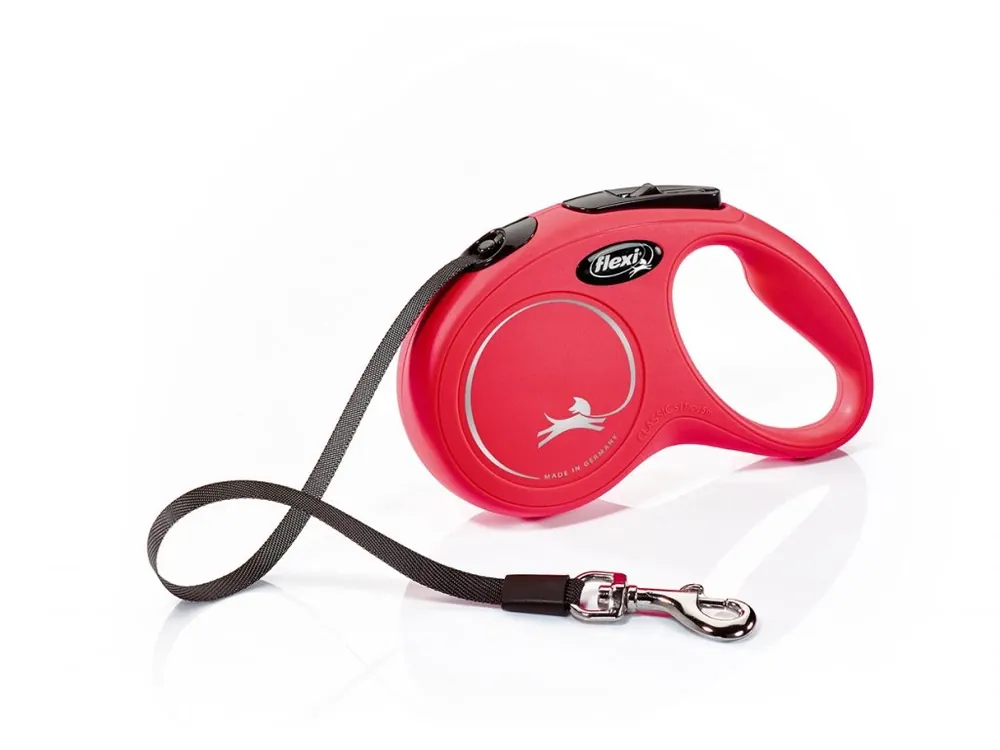 Flexi New Classic S - pásek 5 m/15 kg červená Cenově Výhodný