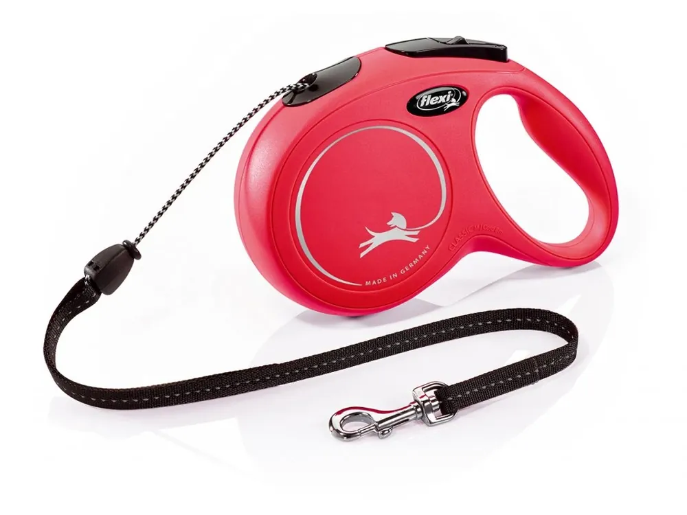 Víkendová Akce Flexi New Classic M šňůra 8 m/20 kg červená