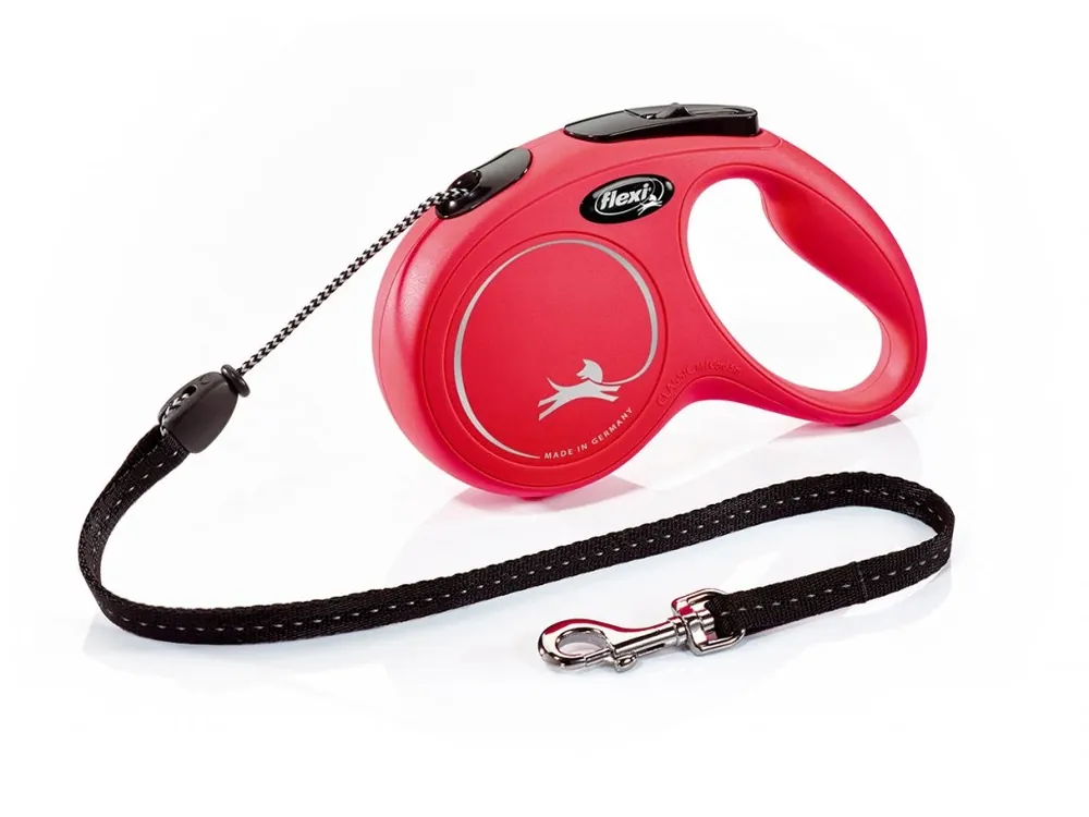 Flexi New Classic M šňůra 5 m/20 kg červená Ověřený