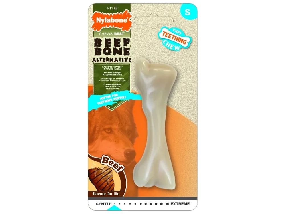 Vysoce Kvalitní Hračka Nylabone Puppy Beef Bone S