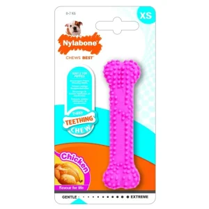 Nejlepší Cena Hračka Nylabone Puppy Teething Dental Chew růžová XS