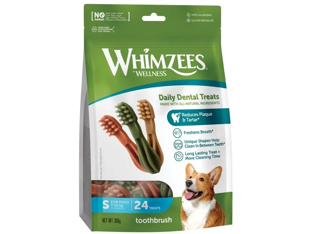 WHIMZEES Zubní kartáček dentální pamlsek pro psy S (7-12 kg) 24 ks Bezpečná Platba