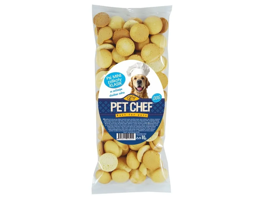 Tovární Cena Pet Chef Mini Piškoty Klasik 80 g