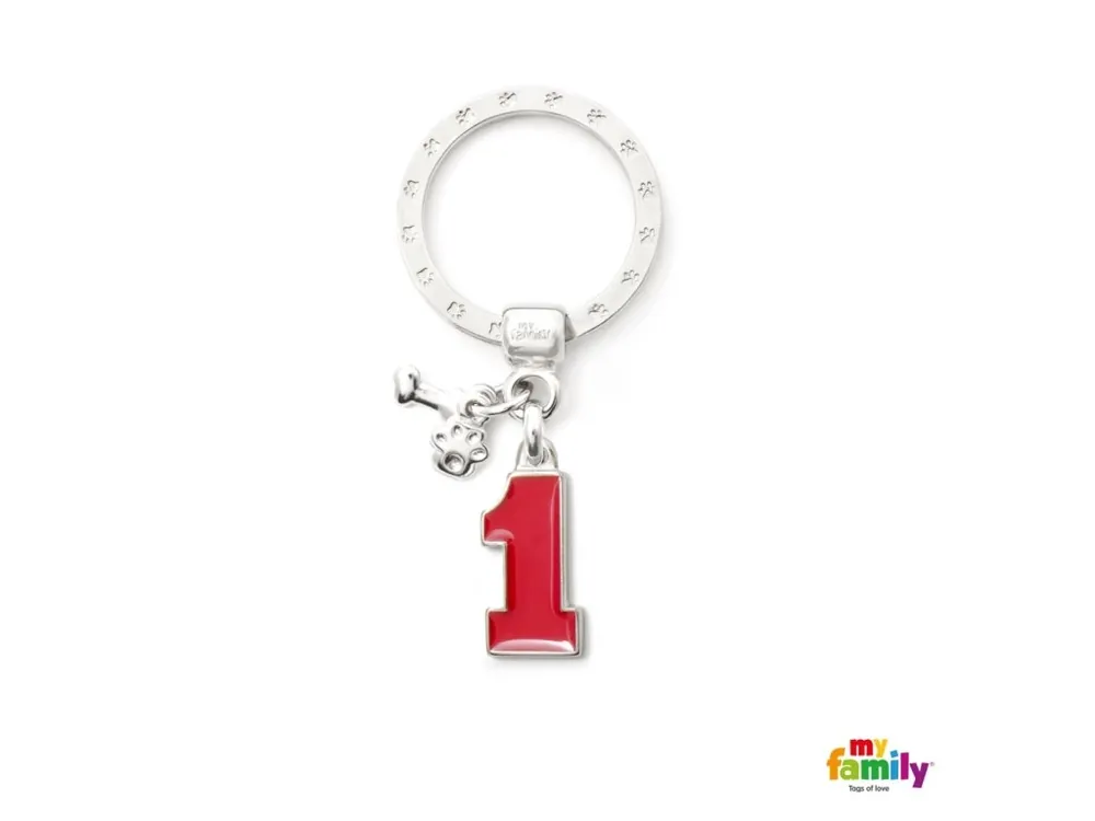 Známka Charms – number one červená Jen Po Omezenou Doba