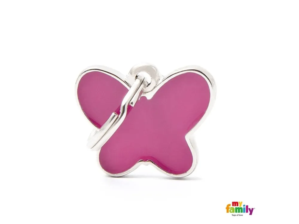 Oblíbený Známka Charms motýl růžový