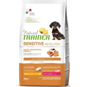 Natural Trainer Sensitive No Gluten Puppy & Junior Mini losos 2 kg Nová Kolekce