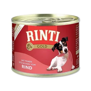 Finnern Rinti Gold konzerva pro psy hovězí kousky 185g Top Prodej