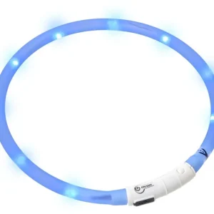 Sezónní Sleva Karlie Visiolight svíticí LED obojek pro psy 70 cm modrý