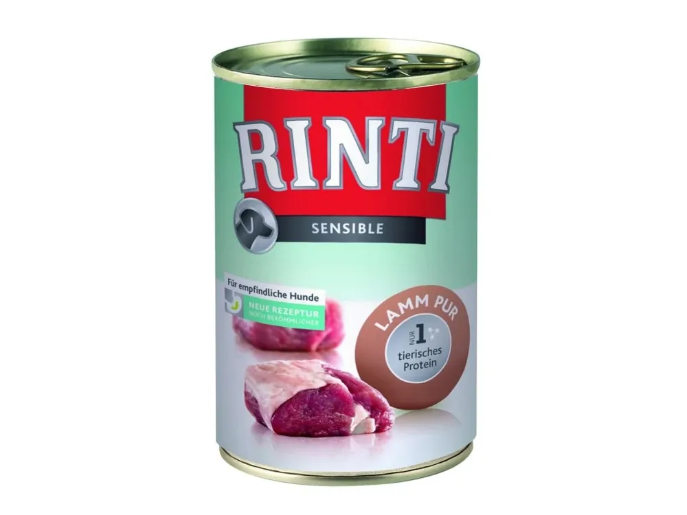 Ověřený Finnern Rinti Sensible konzerva pro psy jehně 400 g