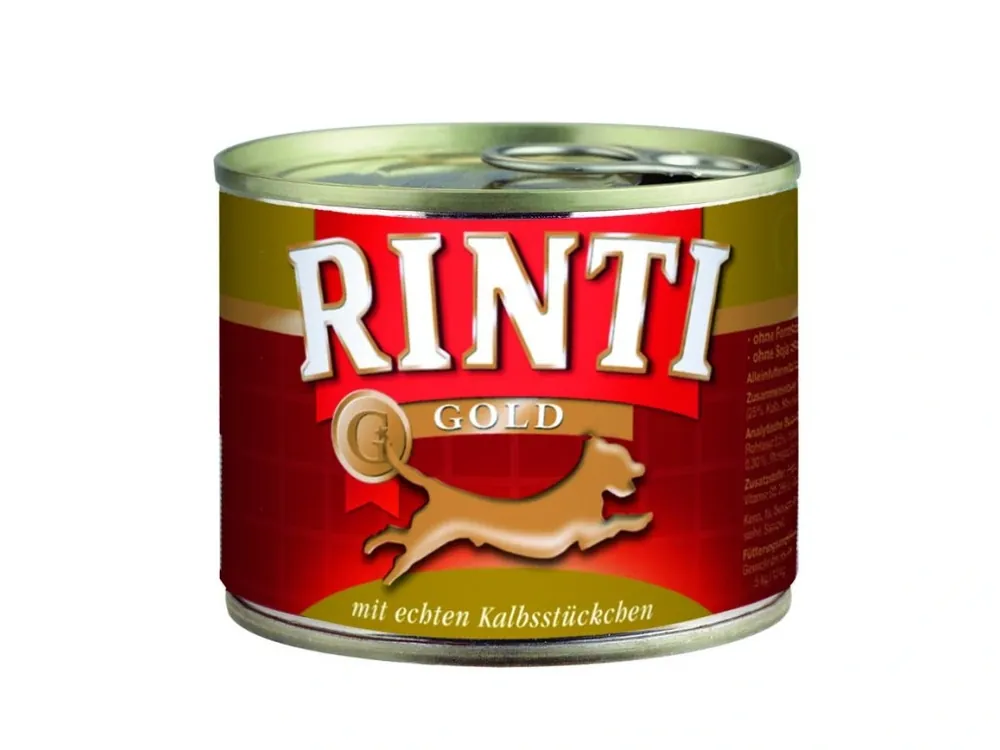 Finnern Rinti Gold konzerva pro psy telecí 185 g Cenově Výhodný