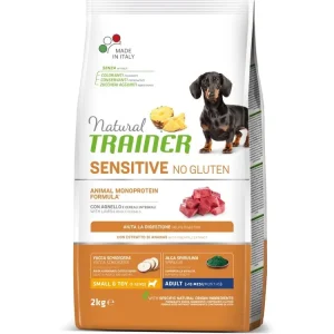 Víkendová Akce Natural Trainer Sensitive No Gluten Adult Mini jehněčí 2 kg