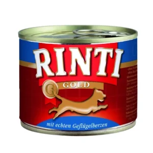 Finnern Rinti Gold konzerva pro psy drůbeží srdce 185 g Akce