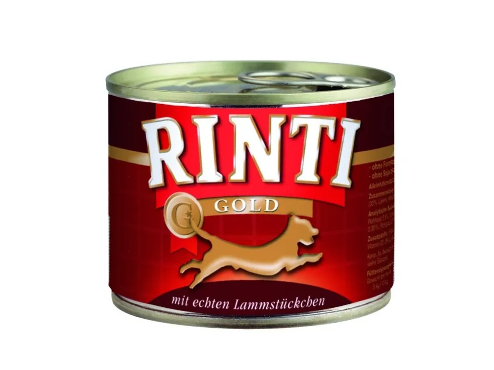 Finnern Rinti Gold konzerva pro psy jehně 185 g Originální